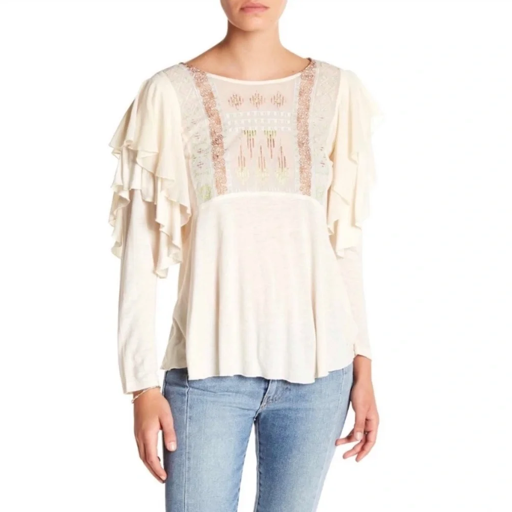 Free People La Cienga Embroidered Top - Picture 5 of 14